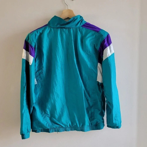 Teal/Purple Dreimar Zip Up Windbreak Jacket - Picture 4 of 10